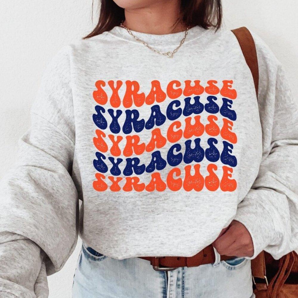 Syracuse University College Sport Graphic Retro Unisex Crewneck Sweatshirt